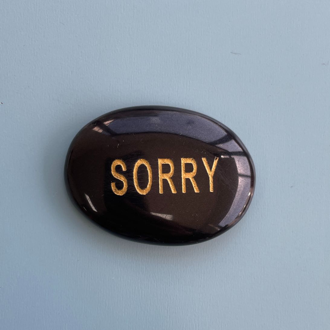 Word Palmstone - Sorry - 1pc Word Palmstone - Sorry - 1pc